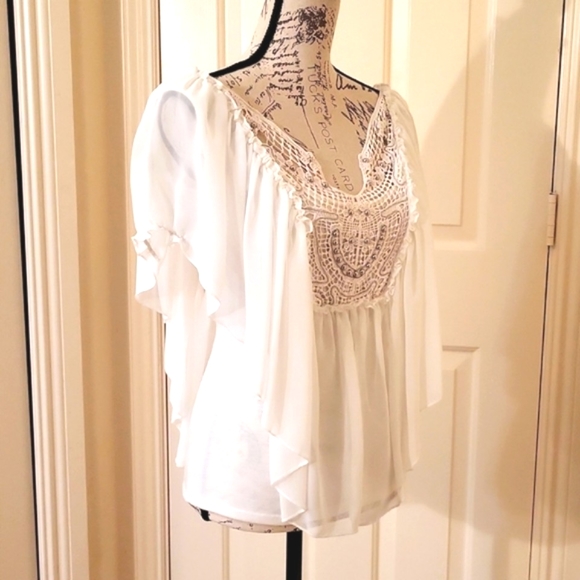 Moa Moa Embroided Bodice Blouse - Picture 7 of 14